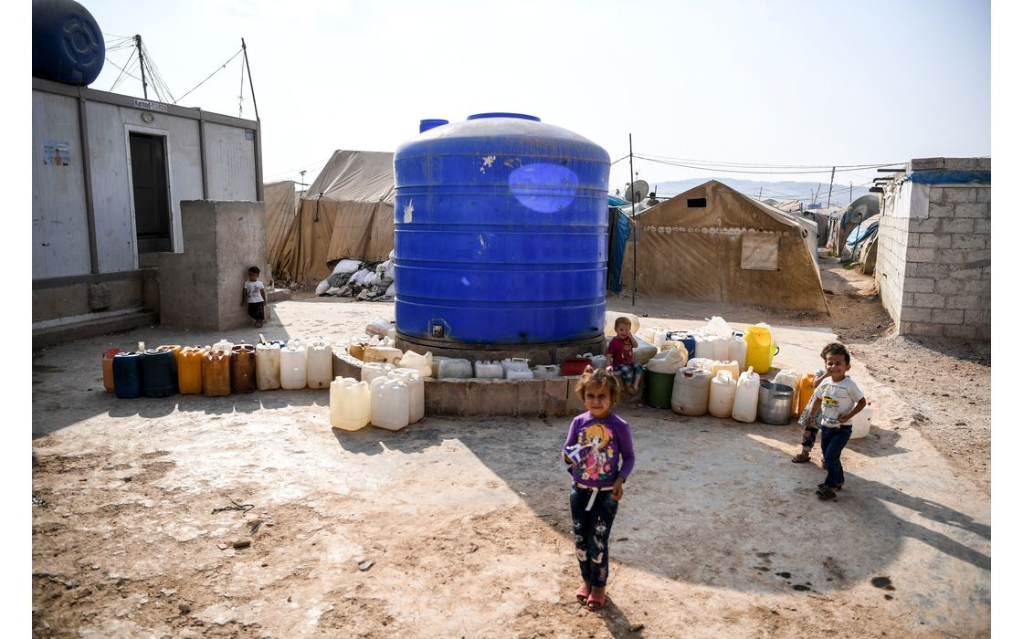 إعادة تأهيل محطة مياه في شمال سوريا - الهيئة الخيرية الإسلامية العالمية